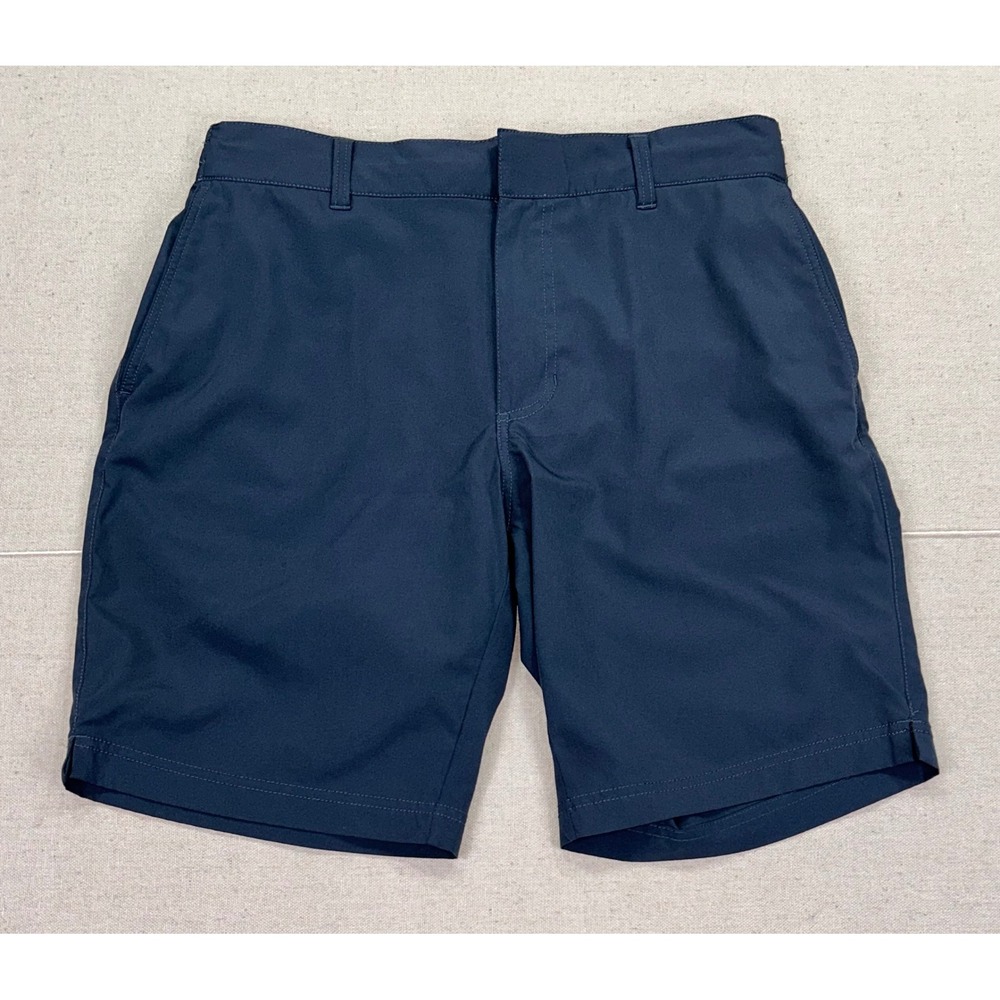 Fair Harbor Mens 32 The Sextant Performance Shorts Navy Blue Golf Hybrid
